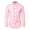 Pink, variant on Long Sleeve Shirts for Men Solid Color Casual Shirt with Ruffle Hem Button Turn Down Collar Top Black M