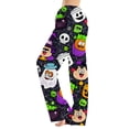 thumbnail image 2 of BFRGSIJ Women's Halloween Pajama Pants Baggy Wide Leg Drawstring Sleep Pants with Pockets Casual Loungewear Sleep Bottoms XL, 2 of 6