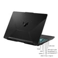 thumbnail image 4 of ASUS TUF F15 Gaming PC Laptop, 15.6” 144Hz FHD Display, Intel Core i5, Nvidia GeForce RTX 3050, 8GB DDR4 RAM, 512GB PCIe SSD, Wi-Fi 6, Windows 11, FX506HC-RS51, 4 of 9