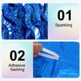 thumbnail image 3 of 3 Pack Party Backdrop Decoration, 1mx2m Tinsel Streamer Foil Fringe Curtain Streamers for Parties Backdrop Decoration Christmas Wedding Birthday Photo Booth, Blue, 3 of 6