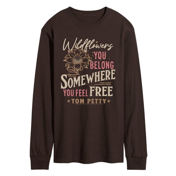 Tom Petty - Wildflowers - Men's Long Sleeve Graphic T-Shirt