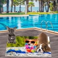 thumbnail image 5 of Uiz Merueh Beach Towels Sand Cloud Beach Towels Quick-Dry Microfiber Kids Pool Towel, Thin & Sand-Free, Perfect for Camping, Travel, Summer Camp, Cruise Essentials, 5 of 8