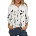 thumbnail image 1 of Camisas Para Mujer Moda Con Cuello en V Cuello Alto Manga Larga Blusa Informal Tops Camisa Odeerbi ODB127199, 1 of 8