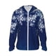 thumbnail image 1 of Balery Christmas Blue Sudadera ligera de manga larga con capucha y protección solar UPF 50+ para hombre y mujer, ideal para pesca y running-Medium, 1 of 7