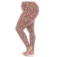 thumbnail image 2 of White Mark Leggings Léopard Super Doux pour Femmes, 2 of 5