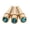 Turquoise, variant on WE Games Brass Cribbage Pegs - Swarovski Crystals - Set of 3 - Turquoise
