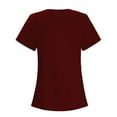 thumbnail image 4 of TAIAOJING Women Scrubs Tops Casual Short Sleeve V Neck Nursed Working T Shirts Top With Pocket Solid Color Blouse, 4 of 4
