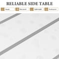 thumbnail image 6 of Crestlive Products 2-Pack 15.7" x 15.7" Outdoor Side Table, All-Weather Aluminum Square Patio End Table, White, 6 of 6