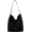 Black, variant on Women’s Suede Hobo Handbags Winter Autumn Trendy Shoulder Bag Purse Slouchy Work Travel Suede Tote Bag