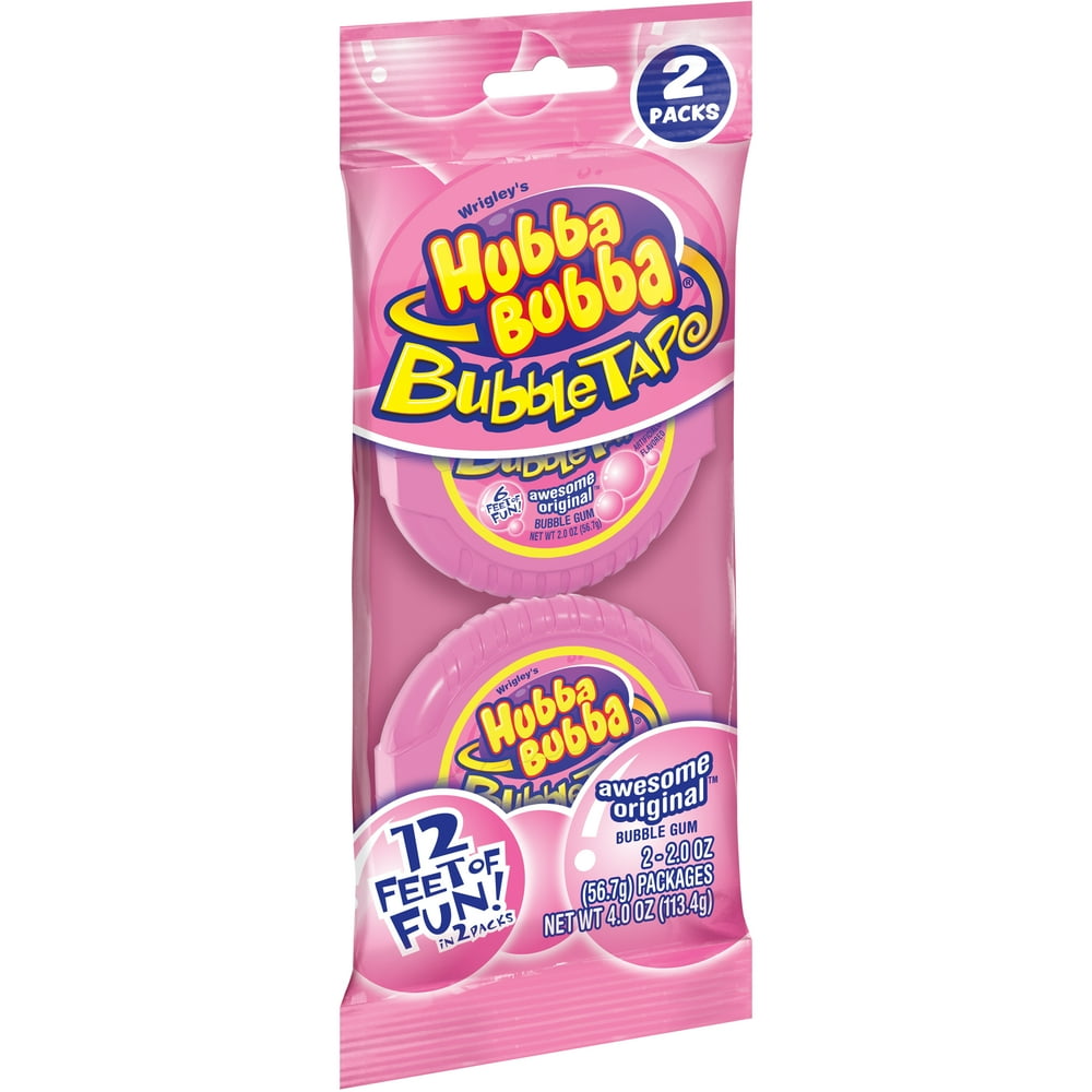 HUBBA BUBBA Original Bubble Gum Tape, 2 ounce (2 Packs)