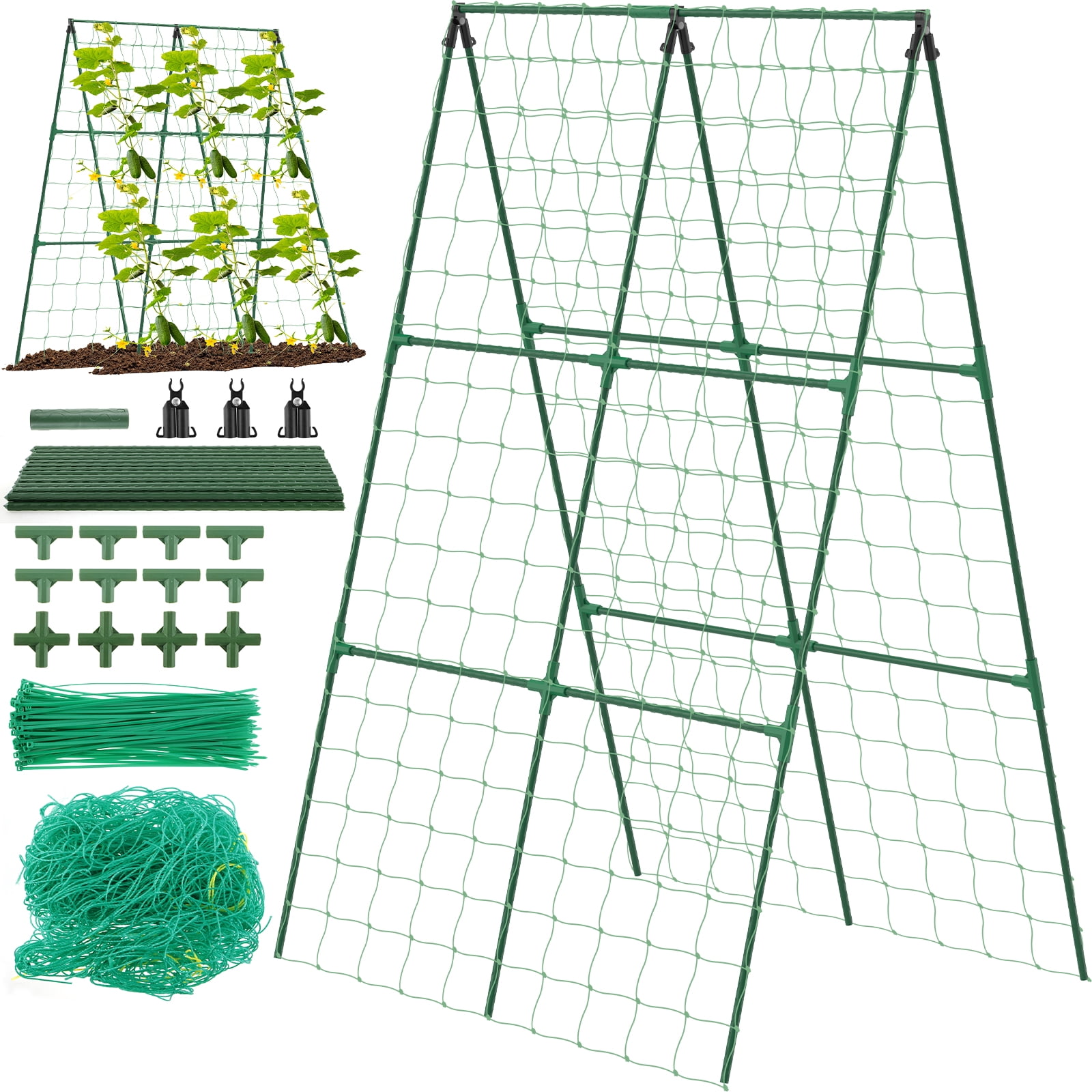 Threns Plant Climbing Frame Vegetable Trellis Garden Trellis Outdoor Plant Trellis,Easy to Install,1Set