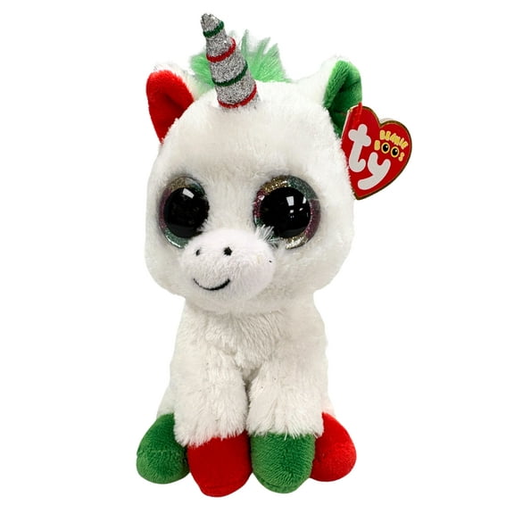 Ty Beanie Boos Candy Cane the Unicorn Christmas Plush 2018
