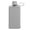 Grey, variant on Slim Flat Water Bottle with Textured Silicone Sleeve Portable Leak Proof Square Water Bottle with Carry Loop For School Work Cycling Fitness Travel Outdoor 16.91oz