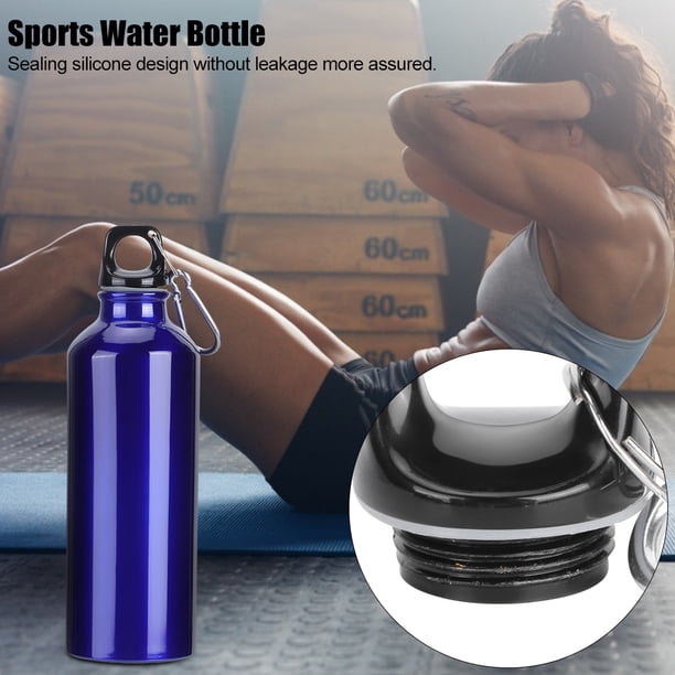Botella De Agua Deportiva Ligera De Gran Capacidad, Ciclismo, Vieges, Gimnasio, Senderismo, Escalada, Aluminio Azul, 500ml, 750 Ml