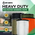 thumbnail image 3 of SGT Knots Polyester Webbing - Durable Flat Rope, Rapid Rope, Wire Pulling Rope - Heavy-Duty, All-Weather Pull Tape for Gardening, Hiking, Camping, Survival, and Commercial (5/8" x 100ft, Camo), 3 of 9