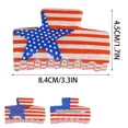 thumbnail image 3 of Independence Day Flag Hair Clip Patriotic Headdress Barrettes for Women and Girls, 3 of 4