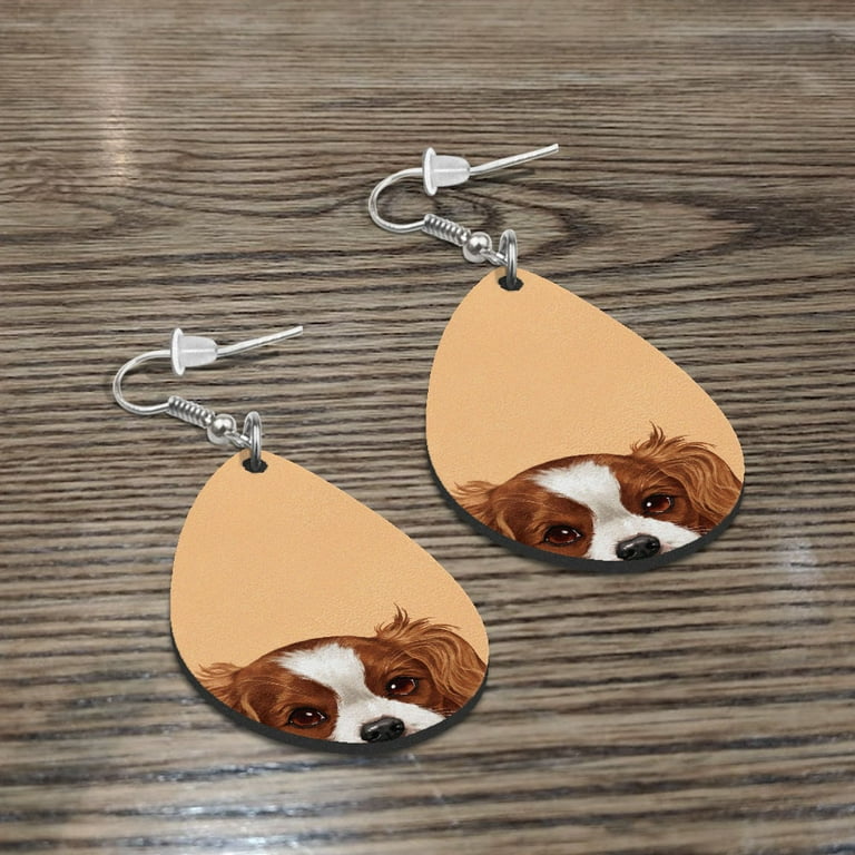 Custom Logo Waterdrop Shape Teardrop Sublimation Earrings - China