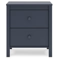 thumbnail image 3 of Signature Design by Ashley Simmenfort 2 Drawer Nightstand, Navy Blue, 3 of 8