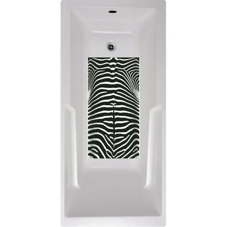 No Slip Mat by Versatraction Zebra Bath Tub and Shower Mat
