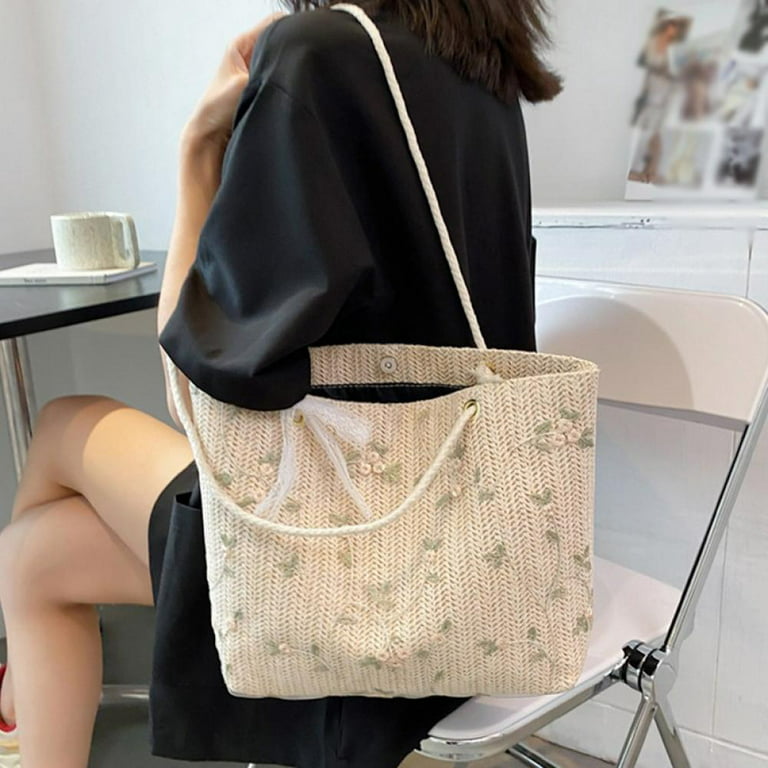 Large-capacity Bag Female Summer Trendy Fashion Net Celebrity Single  Shoulder Bag Casual All-match Underarm Tote Bag