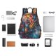 thumbnail image 4 of Disketp Vibrant Rooster Painting Mochila Ligera e Impermeable, Mochila de Día Resistente para Viajes, Senderismo y Uso Diario para Hombre y Mujer, 4 of 7