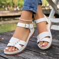 thumbnail image 4 of Willtoo Flat Sandals for Women Dressy: Comfortable Flats Sandals Women Open Toe Ankle Strap Walking Shoes Summer, 4 of 6