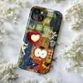 thumbnail image 5 of Patchwork Folk Art Collage Phone Case, Whimsical Cats and Apple Design Protective Cover for iPhone 17 16 15 14 13 12 11 Pro Plus Max Mini, 5 of 6