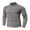 Gray, variant on gyLJF Men's High-neck Top Solid Color Tight Fit Base Layer Shirt Daily Business Long Sleeve Pullover Blouse