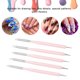 thumbnail image 5 of 5 Unids 2 Ways Nail Punteado Pluma de Uñas de Silicona Pluma Nail Art Brush Gel UV Pintura MABOTO  Pluma de puntos de uñas, 5 of 6