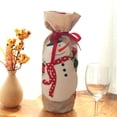 thumbnail image 3 of Billuyoard Botella de vino de Navidad, cubierta antipolvo, decoraciones para fiestas, arte, Protector práctico, fiesta, familia, restaurante, , Kits de decoración para fiestas Muñeco de nieve, 3 of 6