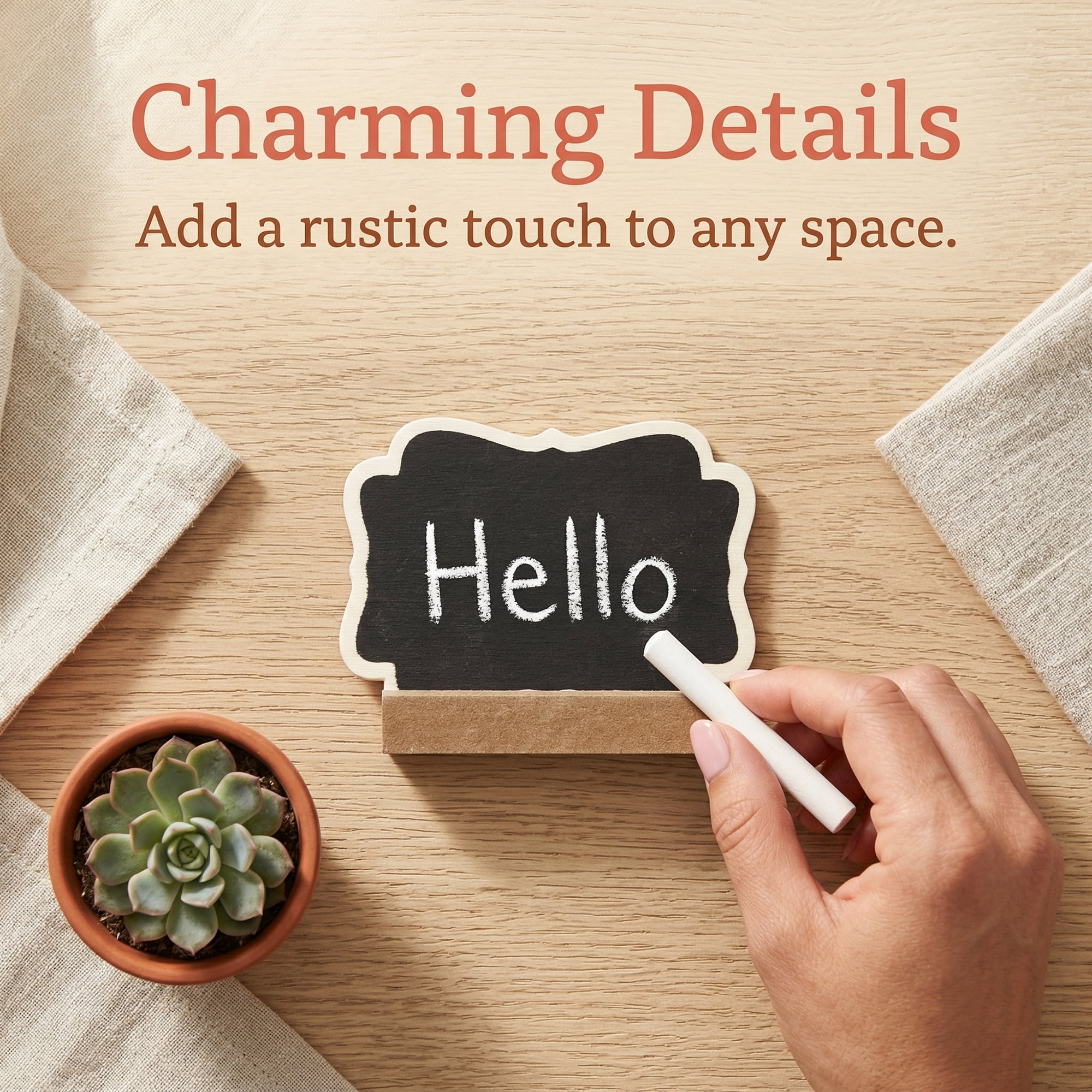 Unique Bargains 20Pcs Mini Chalkboard Signs with Support Base 10Pcs Geometric 3.3" x 1.0" x 2.4"