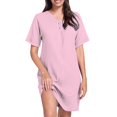thumbnail image 1 of WILLBEST Vestidos Floreados Para Mujer Cuello En V Color Sólido 2025 Cómodo Casual Vestido Con Botones, 1 of 3