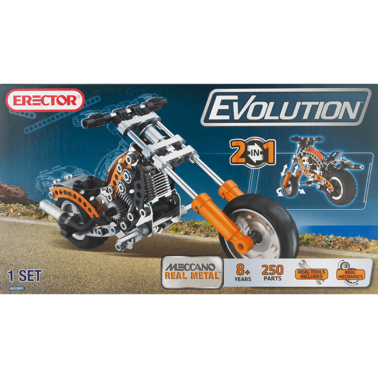 Erector Evolution Building Kit Motorcycle, 1.0 KIT