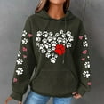 thumbnail image 2 of Christmas Hoodies Christmas Sweater for Women Clearance Crewneck Sweatshirts Women Long Sleeve Shirt Women Fall Fashionable Women's Printed Pullover Round Neck Top, 2 of 4