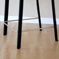 thumbnail image 4 of Atlin Designs 25" Leather Counter Stool in Black (Set of 2), 4 of 4