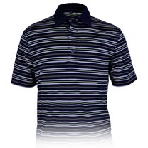 Monterey Club Men's Falcon Stripe Texture Golf Polo Shirt #3610