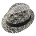 thumbnail image 1 of 56-58 cm circunferencia del sombrero sombreros de paja para hombres y mujeres, sombreros de ala corta, sombreros de verano, sombreros casuales de jazz retro, 1 of 5