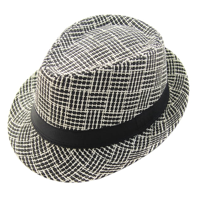 56-58 cm circunferencia del sombrero sombreros de paja para hombres y mujeres, sombreros de ala corta, sombreros de verano, sombreros casuales de jazz retro