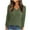 Army Green, variant on Boho Tops For Women Winter Striped Sweatshirt Cropped White Pullover Sweaters Fall Tops Loose Fit Long Sleeve Blouse Young Adult Fashion