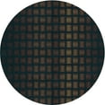 thumbnail image 1 of Ahgly Company Machine Washable Indoor Round Transitional Charcoal Blue Area Rugs, 5' Round, 1 of 7