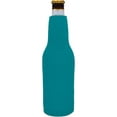 thumbnail image 2 of Blank Neoprene Beer Bottle Coolie (4 Pack, Turquoise), 2 of 8
