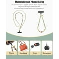 thumbnail image 5 of KOMI Phone Crossbody Lanyard with Acrylic Beads and Tether Tab, 5 of 7