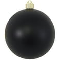 thumbnail image 2 of Christmas By Krebs 6" (150mm) Velvet Soot Black [2 Pieces] Extra Large Solid Oversized Huge Big Outdoor Plastic, UV Ball Ornament Hanging Tree Decorations, 2 of 7