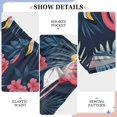 thumbnail image 6 of FORMRS Boys Pajama Pants with Pockets Size 6-8Y Kids Lounge Sleep Bottoms, Red Floral Flamingo, 6 of 8