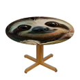 thumbnail image 3 of BCIIG Sloth Theme Round Tablecloth Stain-Resistant Washable for Indoor Outdoor Restaurants Weddings Parties Picnic Dining Kitchen Farmhouse Home 31"-35, 3 of 8