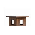 thumbnail image 2 of Mission Solid Oak Square End Table with Cut Outs - Walnut, 2 of 3