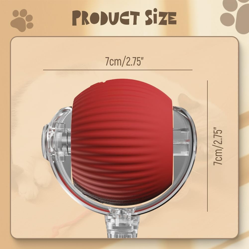 Interactive Cat Toy Balls, 2024 Upgraded Cat Toys for Bored Indoor Adult Cats, Smart Self Rolling Interactive Cat Dog Ball, Automatic Moving Peppy Pet Ball for Cats Kitten (3 Pcs)