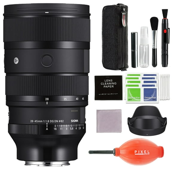 Sigma 28-45mm f/1.8 DG DN Art Lens for Sony E Mount with Pixel Advanced Accessories & Travel Bundle | 612965 | Extended 3 Years Sigma Warranty | Sigma 28-45mm f/1.8 DG DN Art