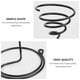 thumbnail image 3 of BESTYASH 3Ud Soporte Espiral Negro Para Para Decorar Salas Y Espacios Interiores, 3 of 7