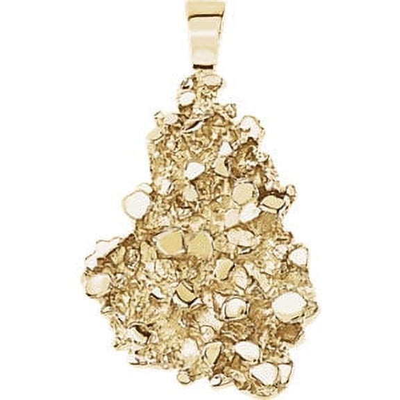 FB Jewels 14K Yellow Gold Nugget Pendant